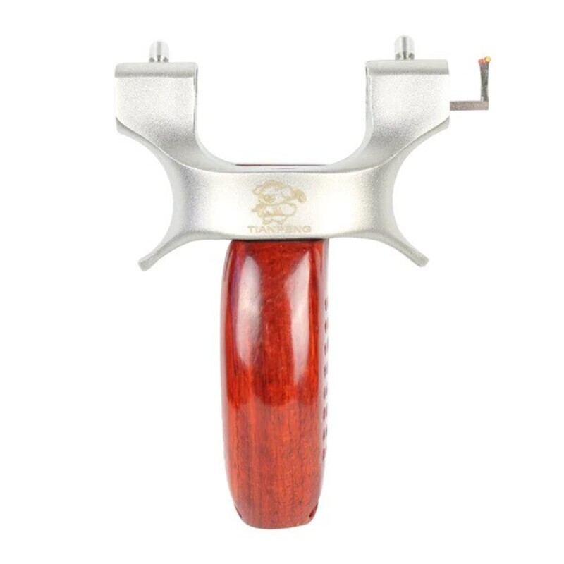 Wood and Stainless Steel Slingshot with Fibre-Optic Sight thumbnail 2