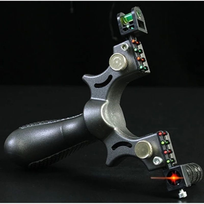 Compact Polycarbonate Slingshot with Laser Sight
